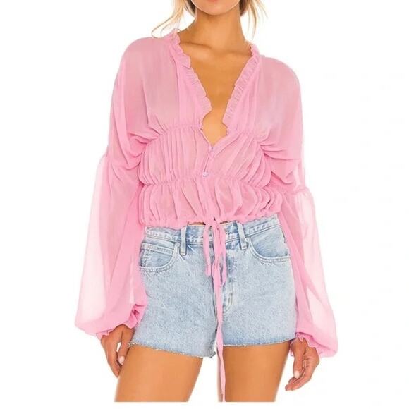 SNDYS x REVOLVE BALI Top in Baby Pink Size 2 NWT - Picture 1 of 9